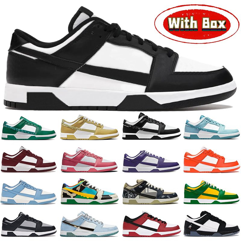 

With Box mens casual shoes white black UNC cosat Georgetown chunky dunky Cactus green Paisley ceremic sean cliver shadow Club 58 Gulf low men women Sneakers, Shoe box
