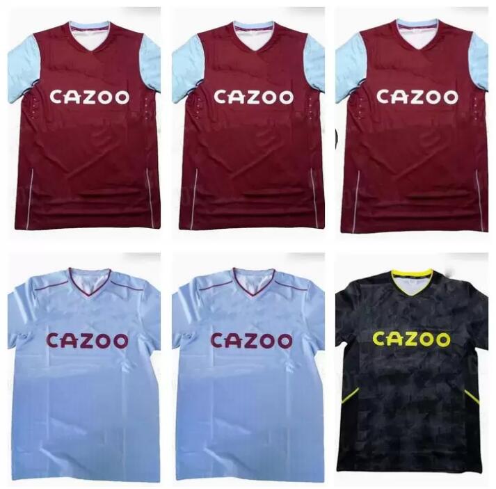 

2022 2023 Aston Villaes WATKINS BUENDIA Soccer Jerseys 22 23 Home away McGINN EL GHAZI WESLEY DOUGLAS LUIZ MINGS KONSA CASH M.TREZEGUET Football shirts, Blue