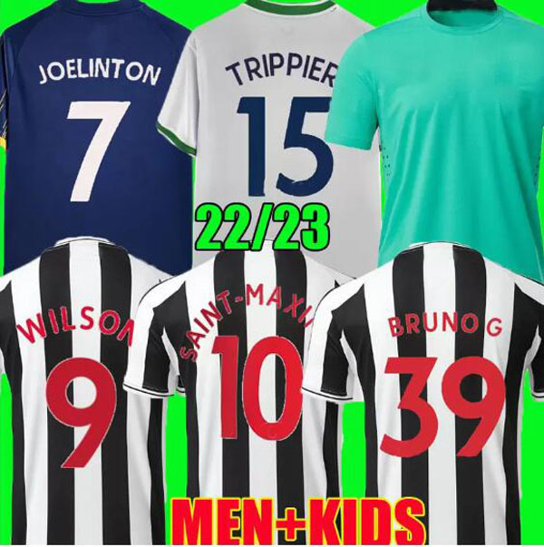 

Newcastle WILSON SAINT-MAXIMIN BRUNO G. 2022 2023 Soccer Jersey TRIPPIER MURPHY SHELVEY united 22 23 Football Shirt Kids Kit Shearer WOOD TARGETT home fans player IEW, 22 23 home fan version