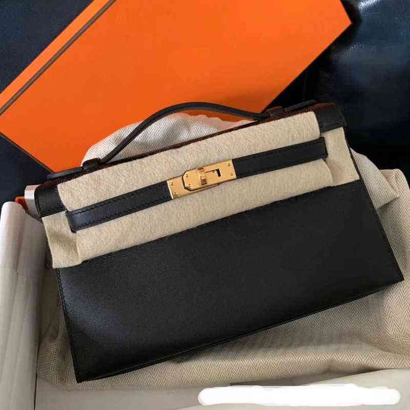 Cowhide Designer New Bags Mini 2022 Second Generation Kellies Hand Single Shoulder Messenger Genuine Leather Handbags Women's Small Fashion