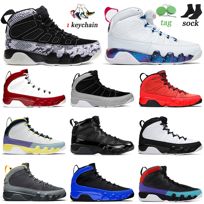 

2022 Top Quality Jumpman 9 9s Basketball Shoes Snakeskin Black White Gym Red Particle Grey Motorboat Jones Change The World Space Jam Dream It Mens Trainers Size 40-47, Thanks
