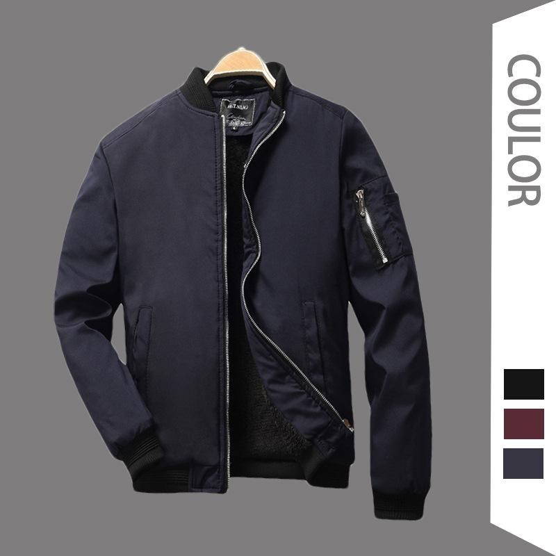 

Men's Jackets Tactics Jacket Men Fleece Warm Bomber Cotton Coat Plus Size 6XL Winter Airplane Pilot Cargo Male Jaqueta MasculinaMen's, Blue