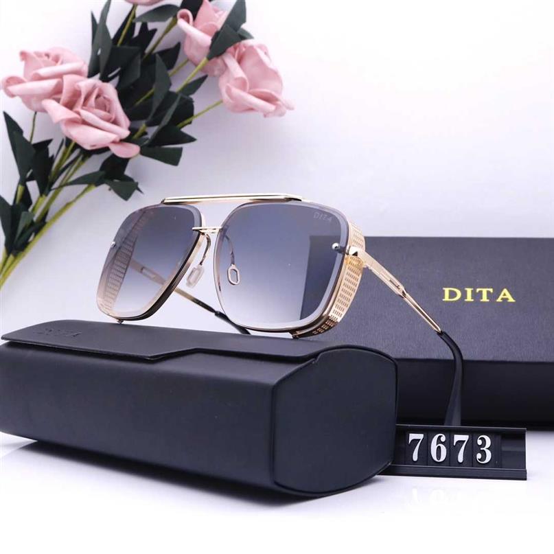 

DITA European and American personality net Red Sunglasses Show oval Fashion Yuansu men women hip hop disco300i