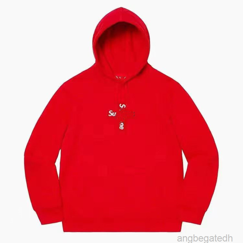 

22ss Classic Letter Supre Printed Hooded Sweater Simple Men's Women's Hoodie Pullover Casual Street Fashion Autumn and Winter 21