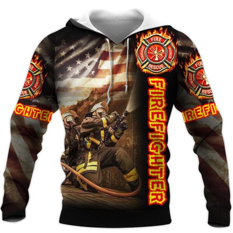 

Men' Hoodies & Sweatshirts Men Hoodie Firefighter Badge 3D All Over Print Women Sweatshirt Zipper Hooded Unisex Fashion Streetwear Harajuku, Sweatshirt-2