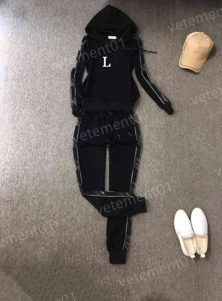 

Womens Two Piece Pants Stylish Blazer With Logo Print On Chest With Casual Branded Pants 2 Piece Sets Luxury Designer Tracksuits, 16