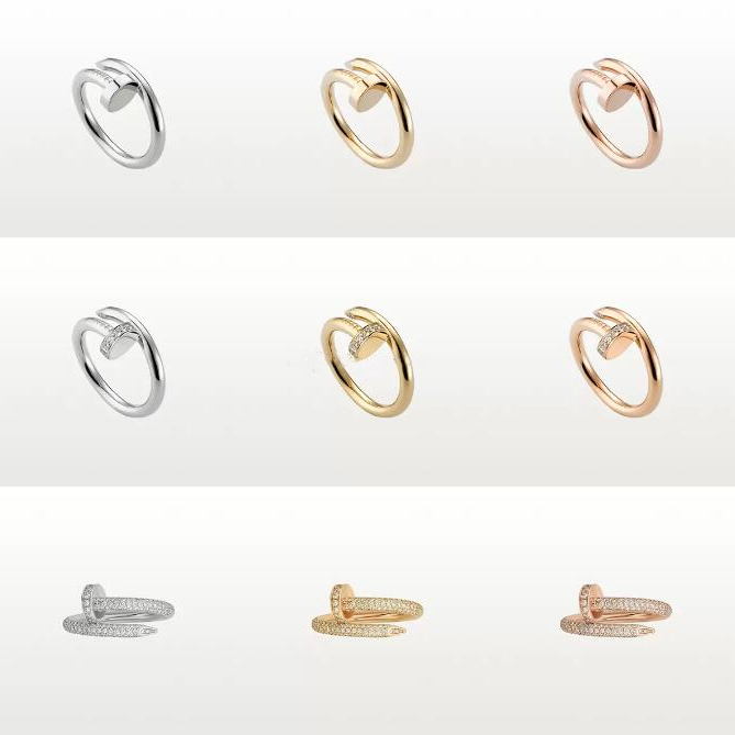 

Designer Nail Ring Jewelry Midi Rings For Women Titanium Steel Alloy Gold-Plated Process Fashion Accessories Never Fade Not Allergic Store