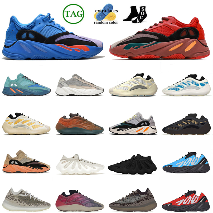 2022 Top Quality 700 V2 V3 Chaussures de course Taille 12 Fade carbone Brail Hi Res Blue Runner Grey Grey Vanta Cream for Mens Women 700 Trainers
