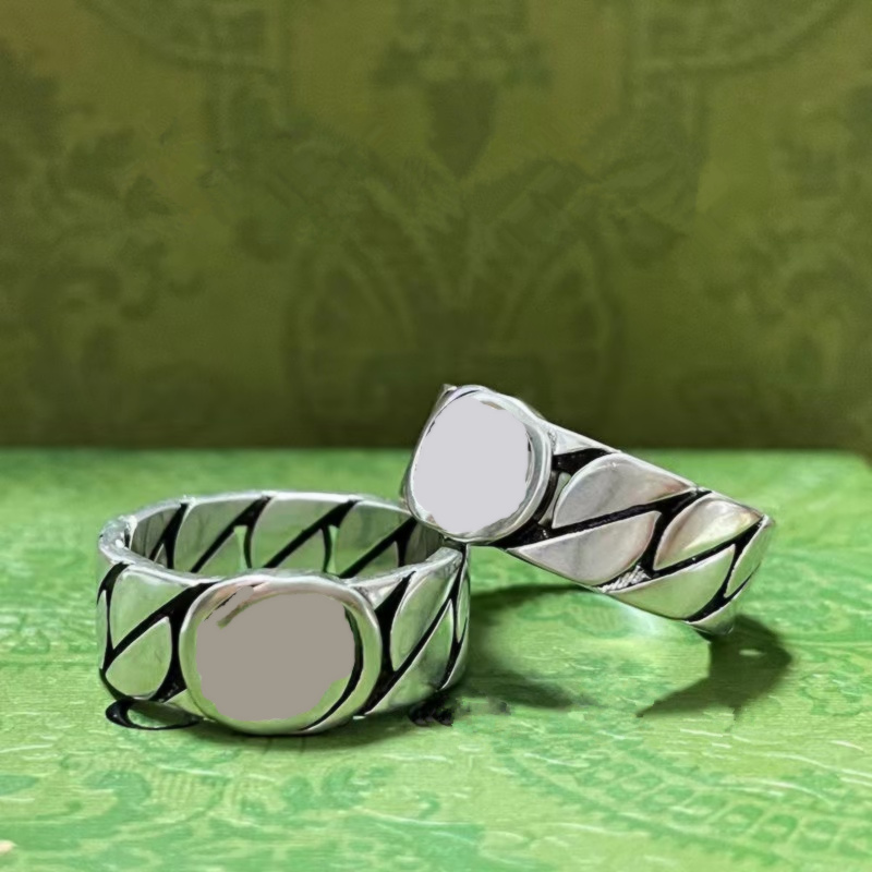 

New high quality 925 silver G letter Vintage Ring men's and women's fashion personalized accessories ring