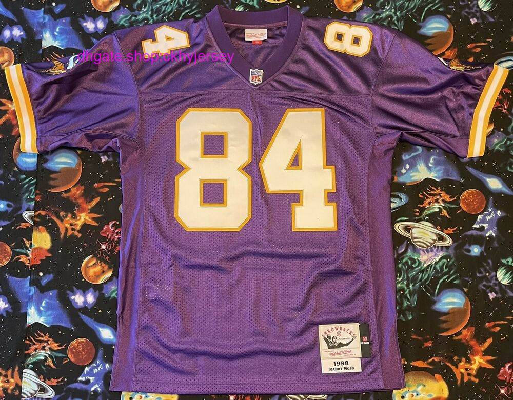 

Cheap Authentic Mitchell & Ness Randy Moss Football Jersey Mens Kids Stitched Throwback Jerseys, Same as picture