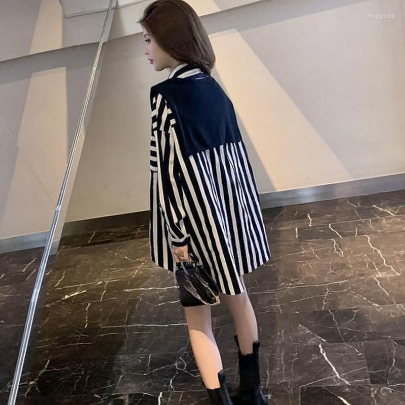 

Women's Blouses & Shirts Spring/Summer Sweet Girl Korea Harajuku Women Stripe Shawl Shirt Offiec Lady Casual Style Bow Tie Zebra Stripes Blo, Black
