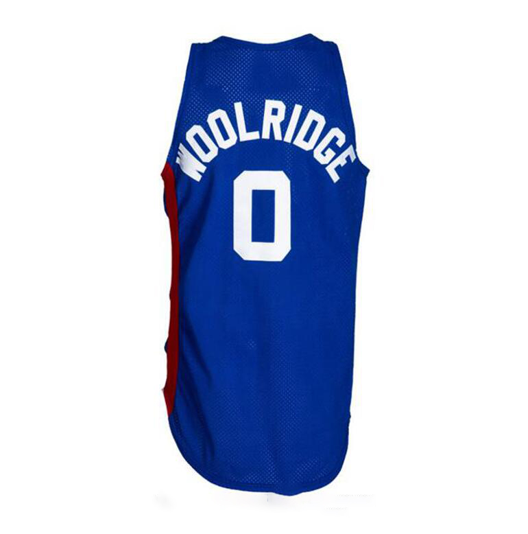 Maillot de basket-ball cousu 0 Woolridge Mitchell Ness 1987-88 Mesh Hardwoods Classics maillots rétro hommes femmes jeunesse S-6XL