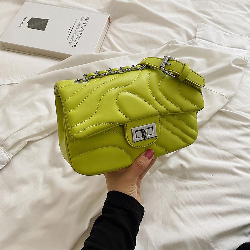 

Evening Bags Fashion Female Summer Shoulder High Quality PU Leather Waves Crossbody For Women Luxury Designer Ladies Hand BagsEvening, Beige