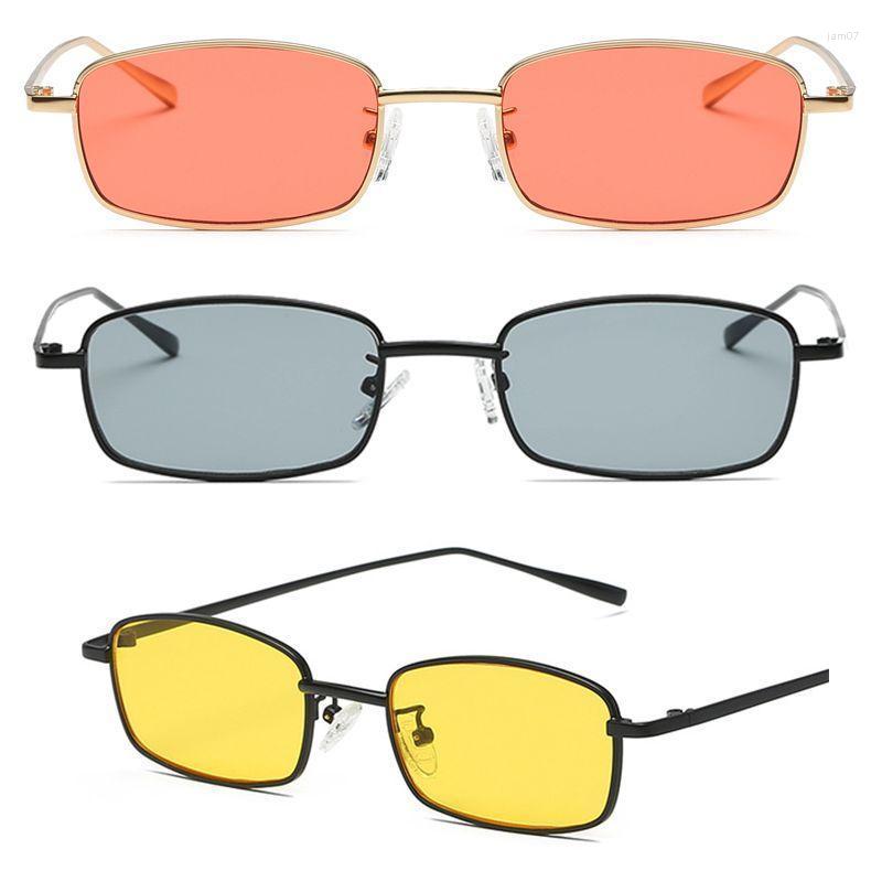 

Sunglasses Vintage Women Men Rectangle Glasses Small Retro Shades S8004Sunglasses