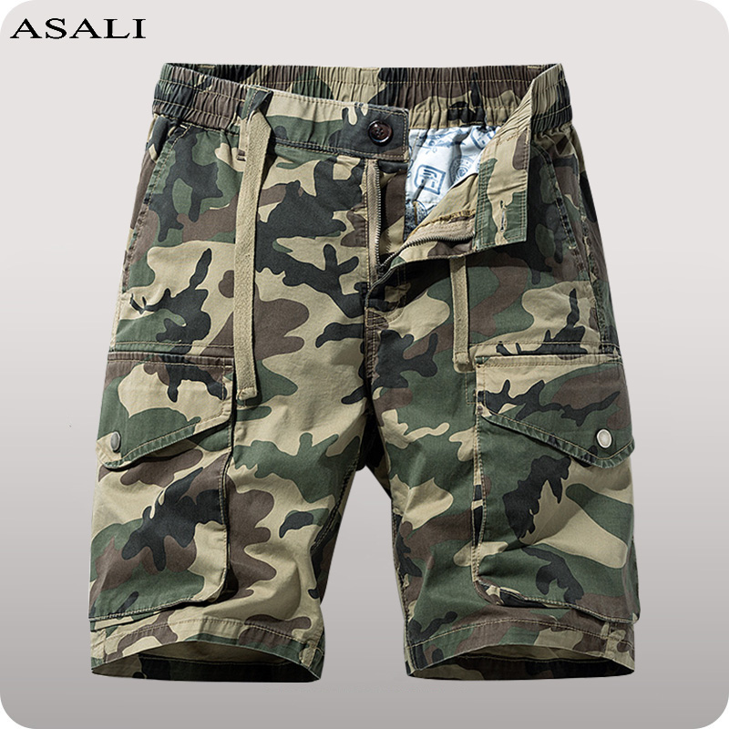 

Tactical Cargo Shorts for Men Summer Casual Shorts Mens Brand Cotton Short Pants 2022 Multi-pocket Camouflage Cargo Pants Mens, Nbla078grey