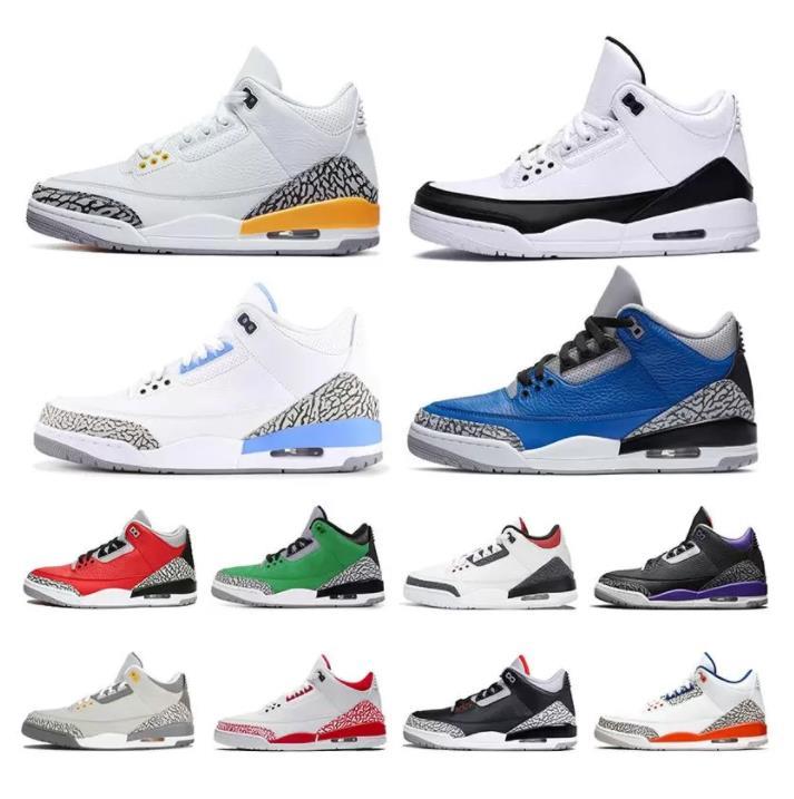 

Designer Basketball Shoes Jumpmans 3 3s Men Black Cat Mocha Blue wolf Cool Grey Varsity Royal Pure Money mens trianers Sports Sneaker Green Bred purple trainers, 22