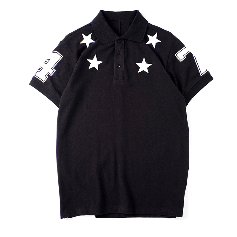 

New 22SS Arrival Mens T Shirts Fashion Men Women Shirts Star Pattern Print Stylist Tees Size S-XXL, White;black