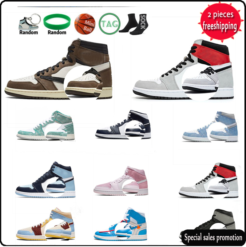 

2022 Jumpman 1 Baksetball Shoes Fragment Men Electro Orange University Blue Sneakers Shadow Hype Royal UNC Twist Pollen Fearless 1s Sports NB