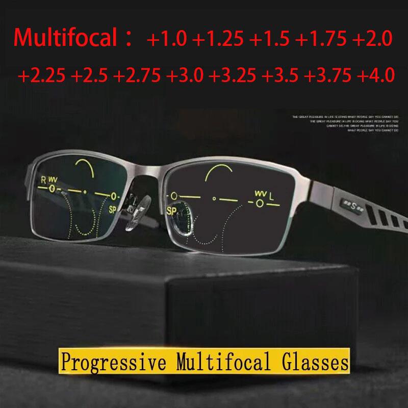 

Sunglasses Ultra Ligh Metal Frame Progressive Reading Glasses Men Women Sun Readers Multifocal Hyperopia Presbyopia