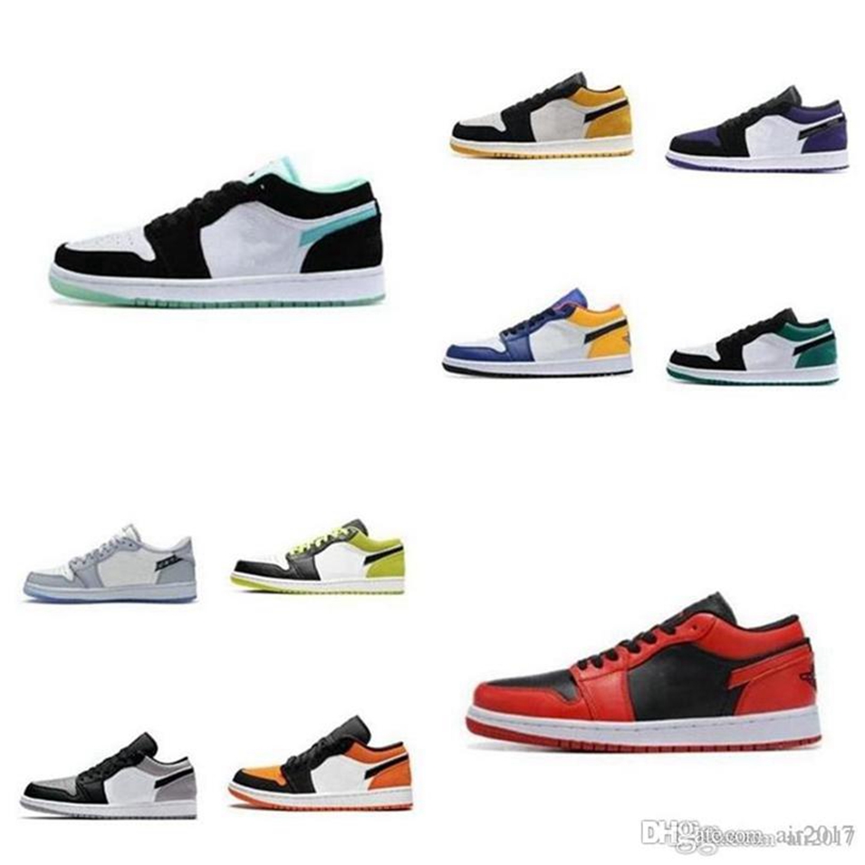 

2022 Low 1 1s Fitness men basketball shoes university blue UNC sneakers light smoke grey shadow triple white mens trainers shoe 36-45
