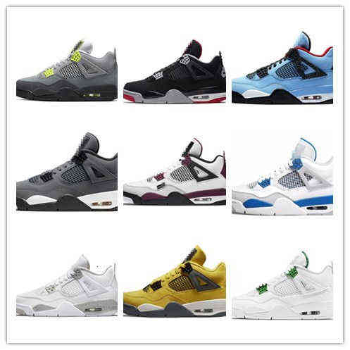 

Co Branded High Top Men's Shoes Lava White Cement Joe Basketball Sneakers Big Net Red 4 Trendy