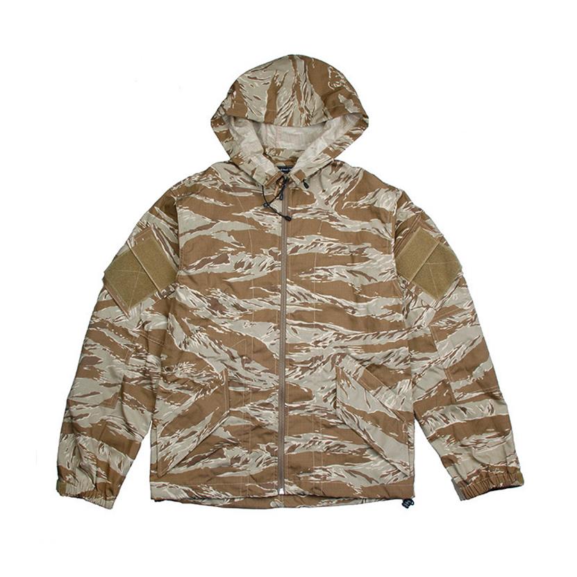 

2020 New SST Stripe Desert NYCO Fabric Tiger Camouflage Portable Tactical Jacket T200502205G, Desert tiger stripe