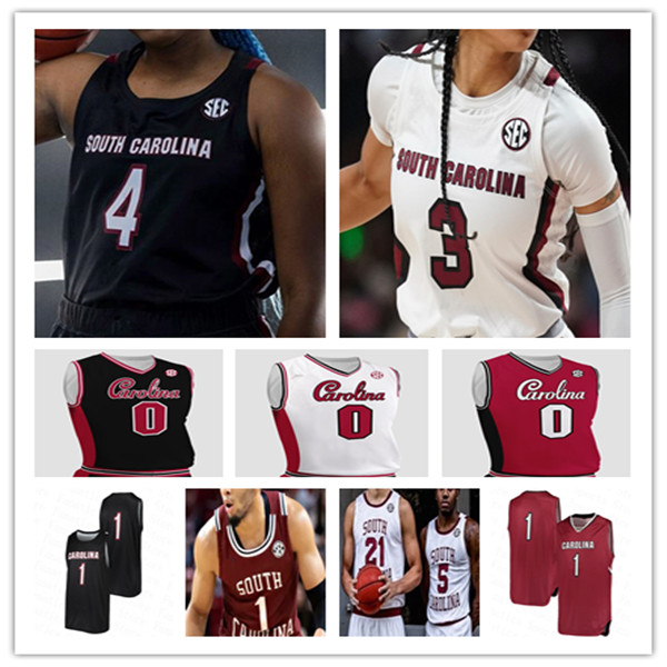 

Ncaa College South Carolina Gamecocks Jersey Basketball A.J. LAWSON Jermaine Couisnard Erik Stevenson James Reese V Devin Carter Keyshawn Wildens Leveque Benson 4XL, Man black