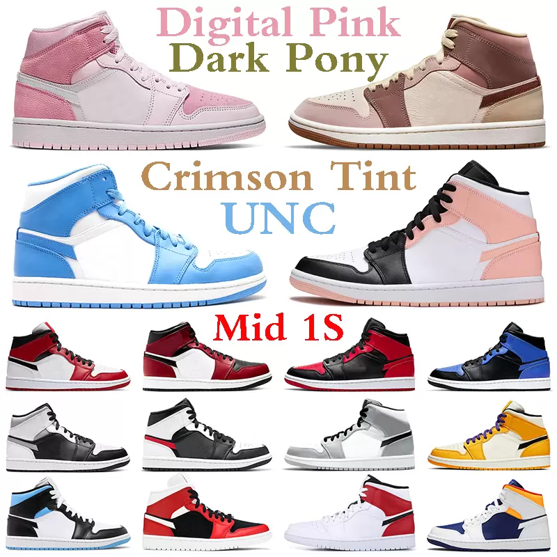 

Jumpman 1 1s Patent Bred Basketball Shoes FashionWomen Mens Trainers Sports University Blue Military Black Canvas Oreo High Sneakers Shoe
