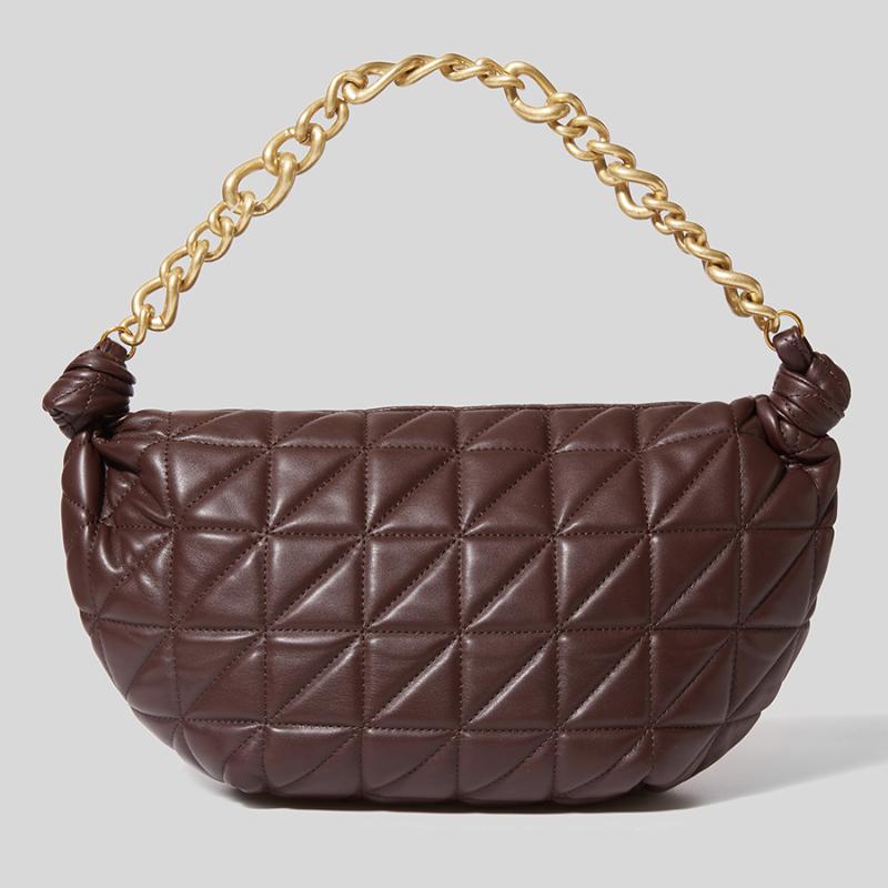 

Evening Bags Ladies Bag Small Handbag Brand Thick Chain Hobos Shoulder Designer Diamond Luxury Pu Leather QuiltingEvening, Small black