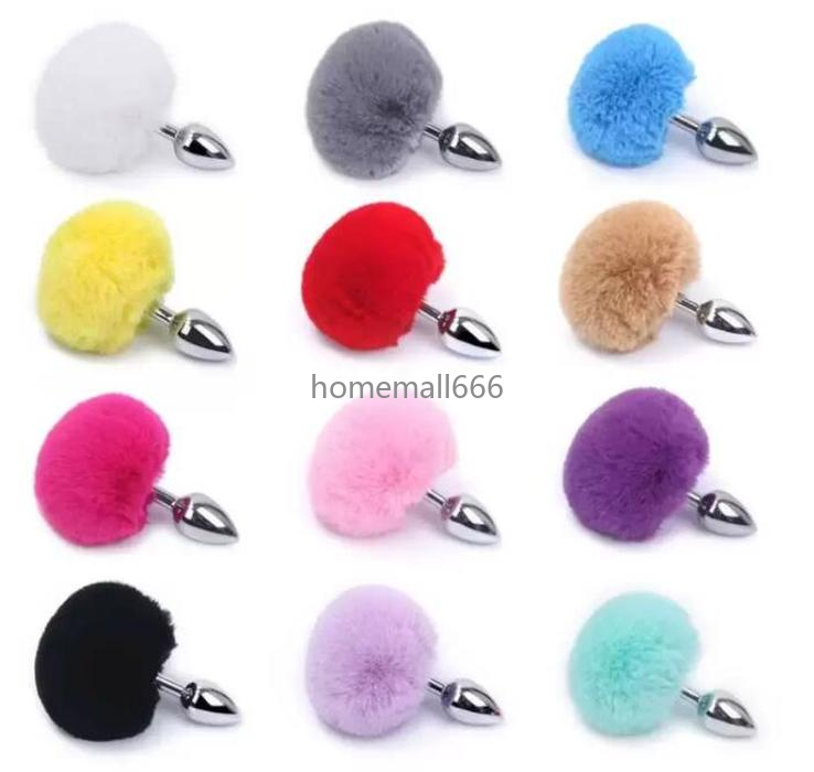 Party Favor Tail Anal Plug Fluffy Plush Sexy Girl Cosplay Erotic Sex Toys For Woman Couples BuPlug FY3649 AA-image-762811166