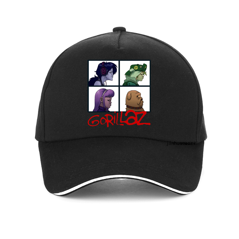 

Summer Music Band Gorillaz baseball cap Men Casual Hip Hop cap fashion 100% cotton adjustable snapback hat, Camouflage