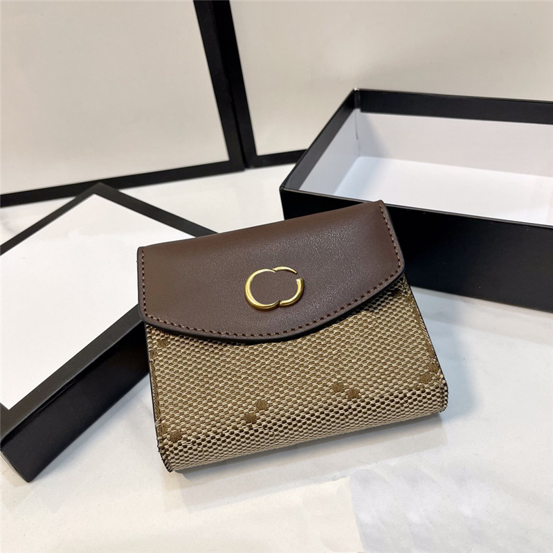 

Classic Letter Leather Wallets Men Women Money Clips Letters Hardware Short Purses Credit Card Holder Coin Purse