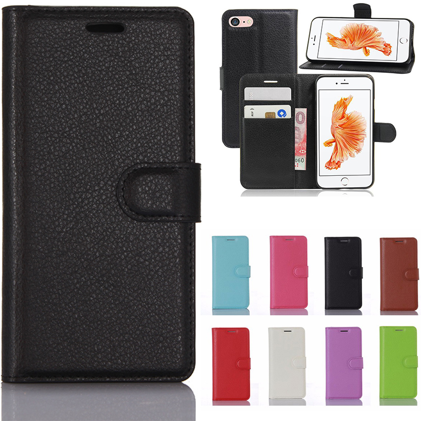 

Leather Flip Wallet Cell Phone Cases PU With Card Slots Classic Style For iPhone 13 12 11 Pro Max XS Max XR X 8 7 6 6S Plus 5 5S SE 2022, Brown