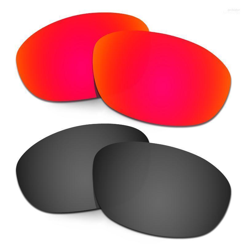 

Sunglasses HKUCO Polarized Replacement Lenses For OO9157 Twenty XX 2012 Red/Black 2 Pairs
