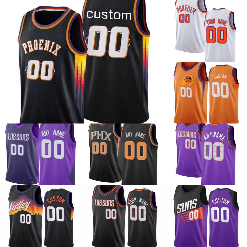 

75th Custom Phoenix''Suns''Jersey MEN Women Youth 00 JaVale McGee 2 Elfrid Payton Steve 13 Nash 34 Charles Barkley Basketball Jerseys, Color