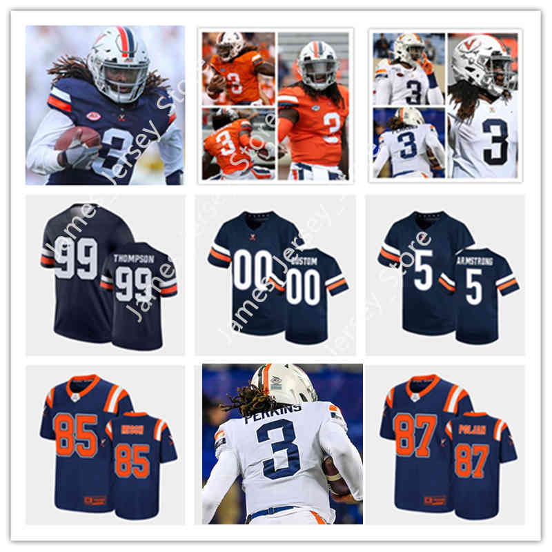 

Xflsp 2022 College UVA Custom Virginia Cavaliers Stitched Football Jersey 6 Nick Jackson Jerseys 10 Ben Smiley III 5 Brennan 3 Dontayvion, Navy youth