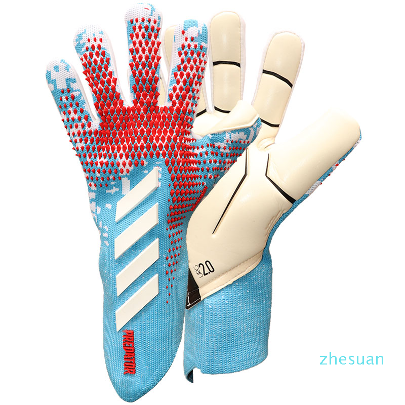 

Adult goalkeeper gloves soccer football without fingersave 1a1, Red--without fingersave