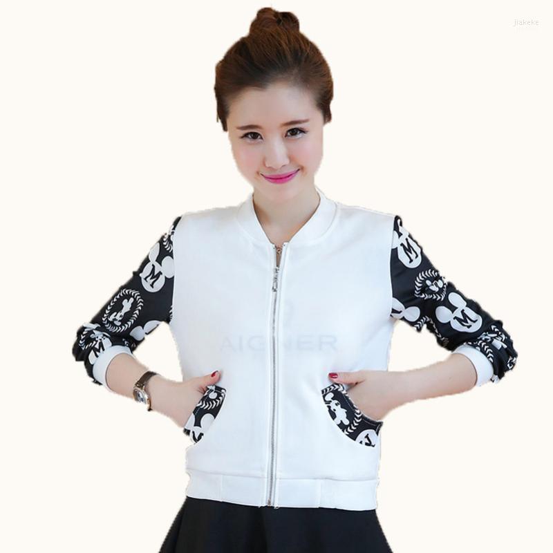 

Women' Jackets Spring Autumn Women Zipper Up Slim Jacket Casual Coat Outwear Occasion Polyester Material Big Size Lady M-3XL