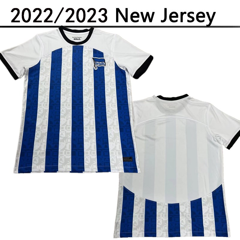 

22 23 Hertha Berlin soccer jerseys home PIATEK blue 2022 2023 TOUSART BOYATA CORDOBA Lukebakio CUNHA SERDAR fOOTBALL SHIRTS uniforms