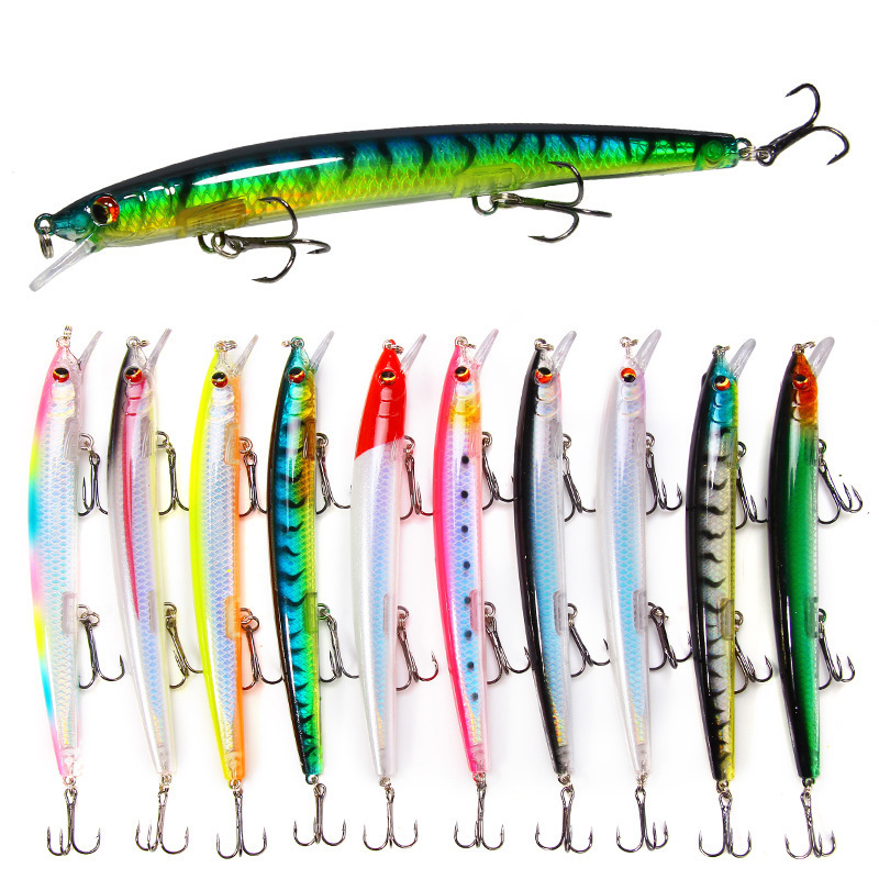 

Factory Wholesale Bionic Fishing Lure Minnow 13 5cm 15 4g Topwater Floating 3D Eyes Hard Baits Wobbler Sea Bass Accessory 220721