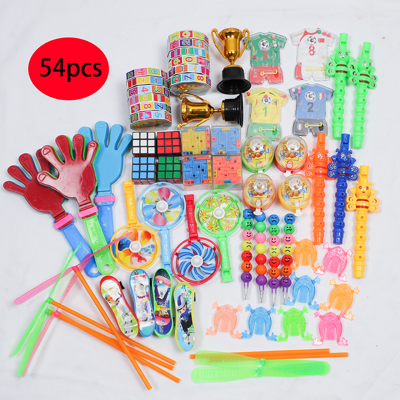 

54/58Pcs Kids Birthday Party Favor Whistle Maze Toys for Pinata Filler Baby Shower Gift Game Goodie Bag Carnival Prizes Gifts 220719