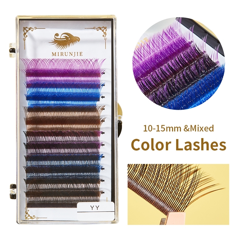 

Soneed 1015mm YY Premade Fans Eyelash Y Shape Individual Colored Lashes Fashion Extension Makeup Tools High Soft Quality Lash 220613