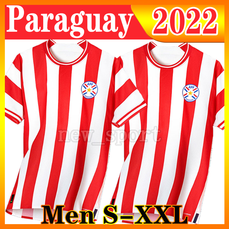 

2022 Paraguay Home Als soccer jerseys Hernando de Ayala Jose Luis Felix Chilavert Gonzalez paraguay national football team Foolball uniforms shirts Men -XXL jersey, 2022 home