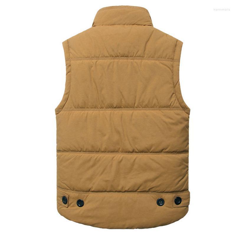 

Men's Vests Drop Autumn Men Waistcoat Military Winter Sleeveless Jacket Outwear Kare22, Black
