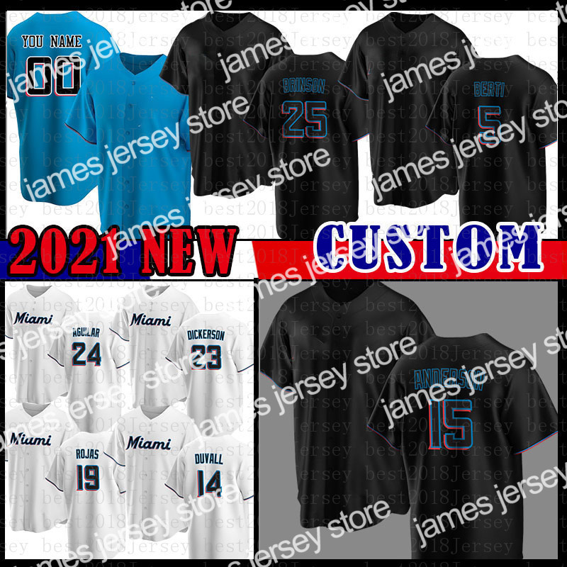 

New Baseball Jersey 16 Jose Fernandez 22 Sandy Alcantara 15 Brian Anderson 25 Lewis Brinson 5 Jon Berti 24 Jesus Aguilar 23 Corey Dickerson 19, Mens(malinyu)