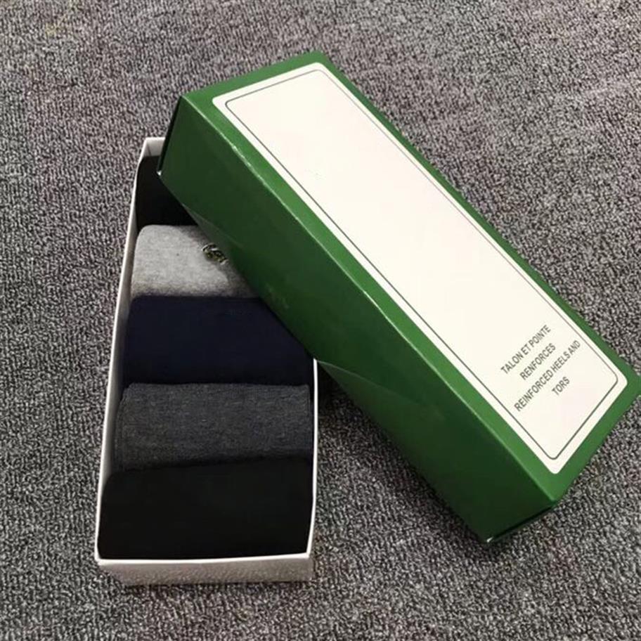 

2021 New brand Men Women sport socks Cotton Couple luxury designer socks for men Crocodile pattern Athletic Sock 5pcs hav2688, Multi