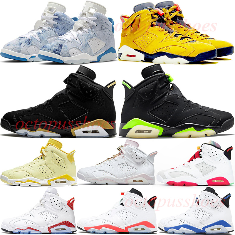 

Jumpman Washed Denim 6 6s Mens High Sports Basketball Shoes Floral Gold Hoops Infrared Metallic Silver New bred Trainer Sneakers, Please leave a message