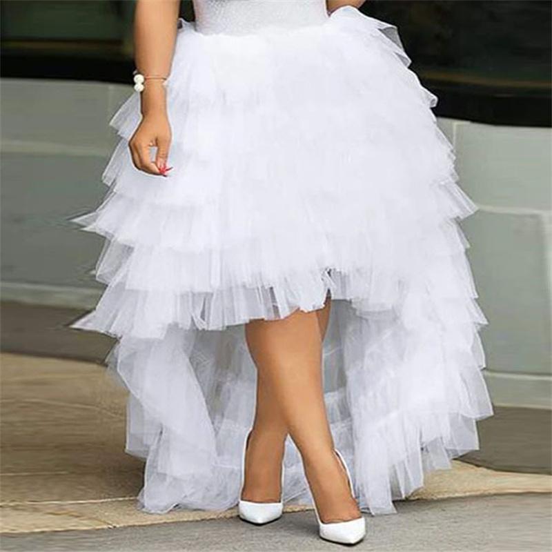 

Plus Size Dresses Women Party Luxury Ball Gown Mesh Ruffle 5xl Elegant Club Skirt Lady Fashion Fall Wholesale ClothingPlus, Black