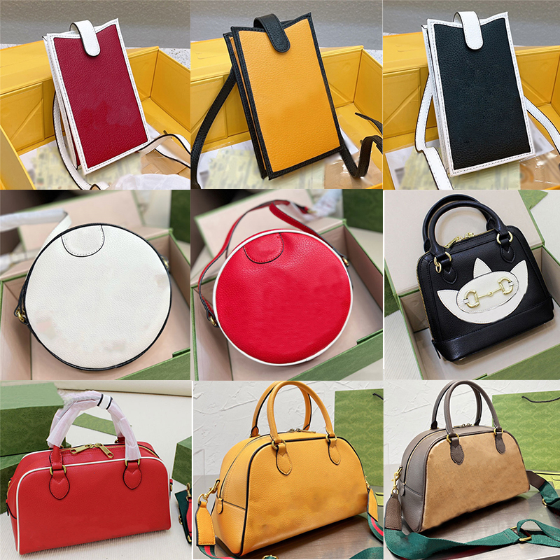 

Latest Horsebit 1955 mini duffle bag Ophidia shoulder bag gg phone case Crystal canvas Genuine Leather Stylish Metal Logo Ladies Handbags CrossBody, Customize