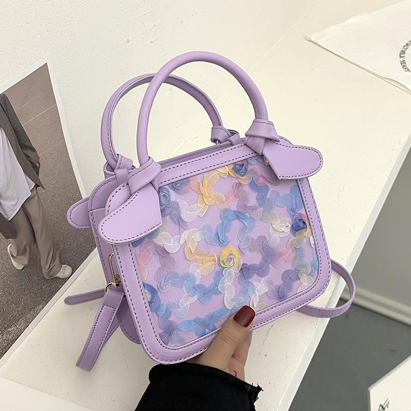 Sacs de soirée Motif floral Épaule en dentelle pour femmes Été Luxe Designer Bandbody Sac Femme Tendance Petit rabat Dames Sacs à main